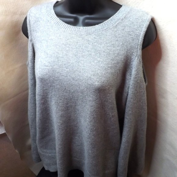 Loft Wool Blend Open Shoulder Sweater- Women's Small - Picture 5 of 9